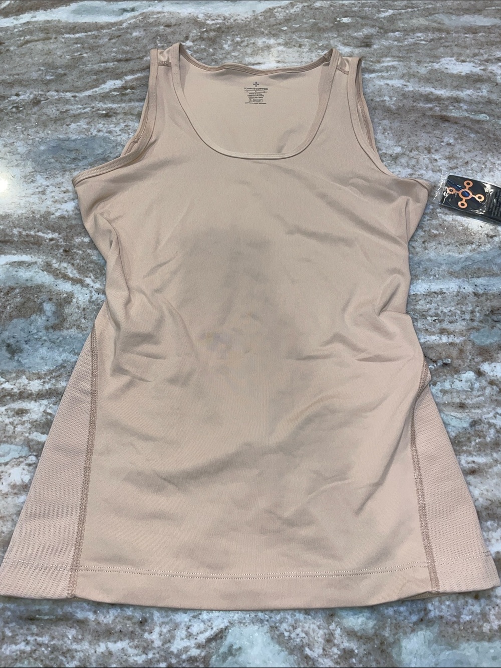 NWT Tommie  Copper nude lower back support tank